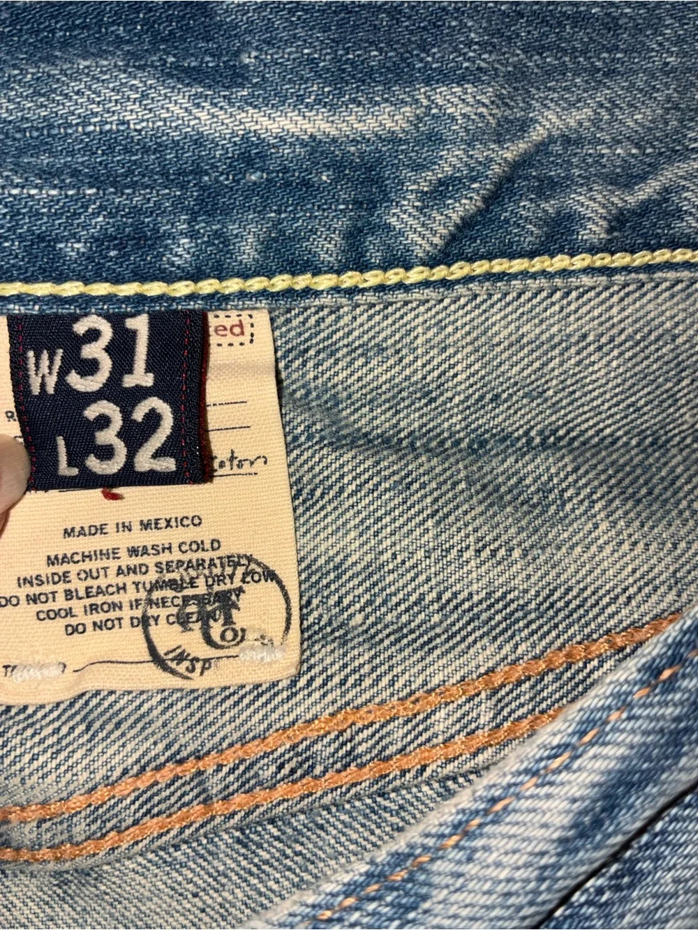 Abercrombie Distressed Light Blue Jeans Sz 31x32
